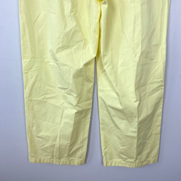 J. Crew Wide-Leg Essential Pant Cotton Poplin Fresh Lemon‎ Yellow Cotton Size 6 - Picture 8 of 12